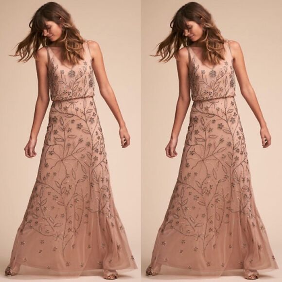 💯 ANTHROPOLOGIE X BHLDN Arcata Dress - Picture 1 of 11